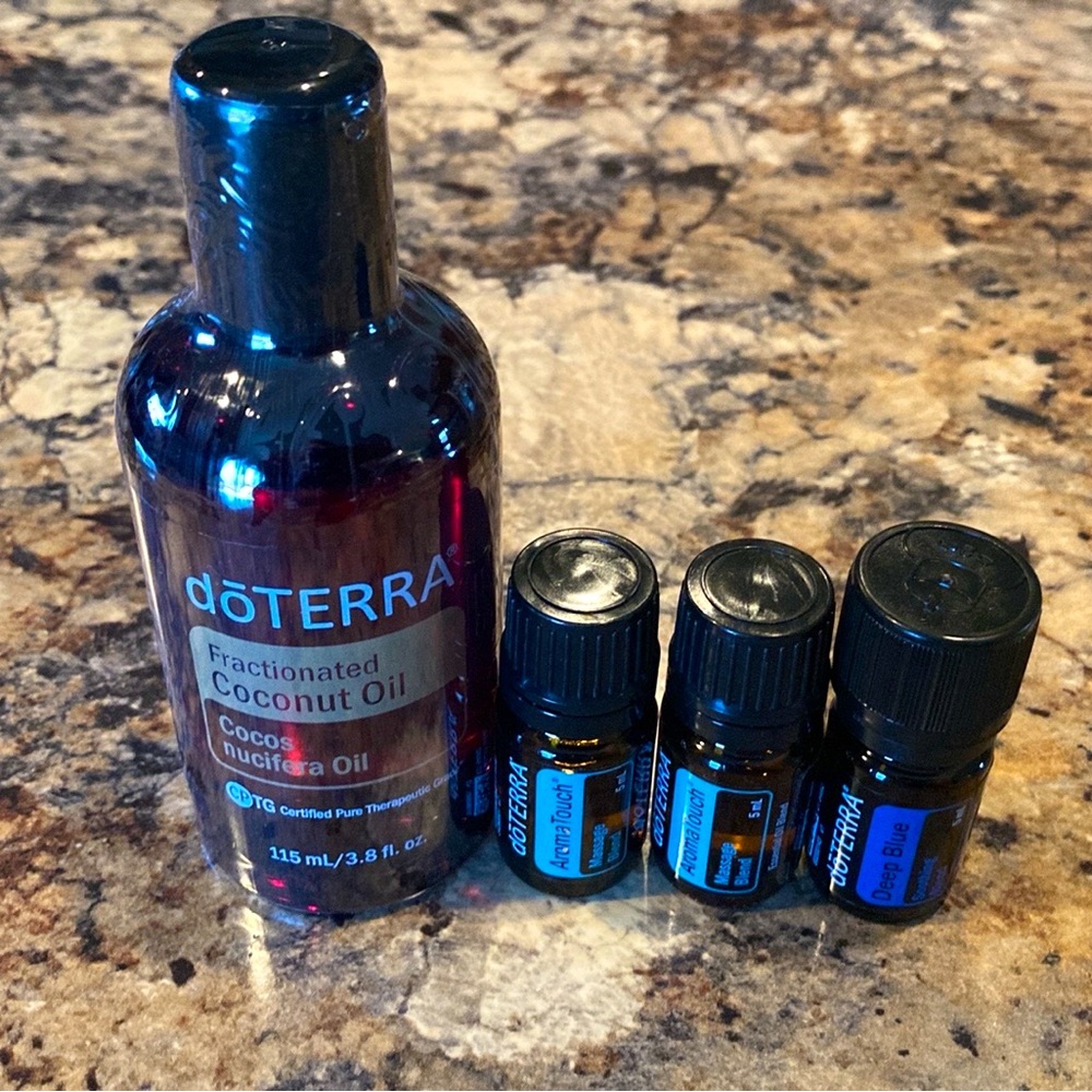 Doterra coconut oil and 3 oils- brand new, never opened
